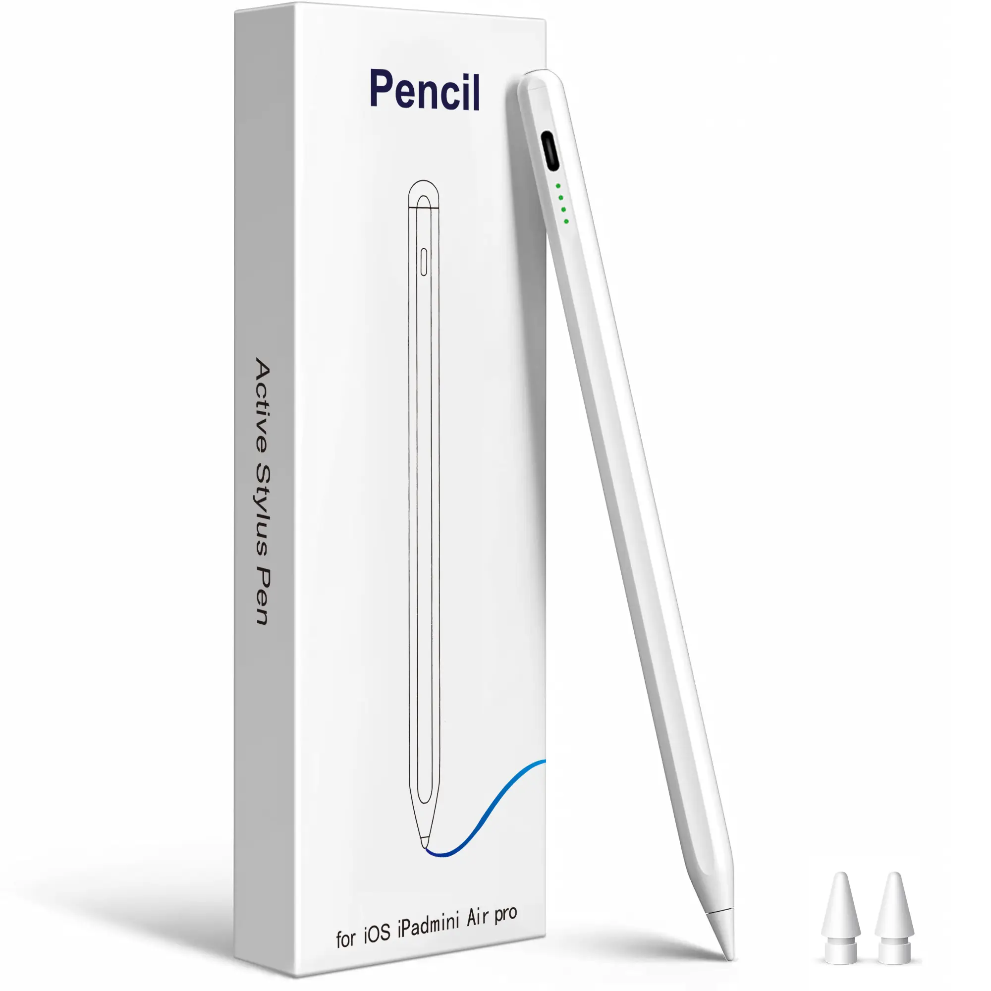 SPGUARD-Stylus Pen for iPad with Palm Rejection, Apple Pencil Compatible with 2018-2024 Apple iPad  Tablet Bluetooth Magnetic Writing Computer