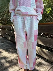 Margo Patchwork Quilted Jogger Sweatpants