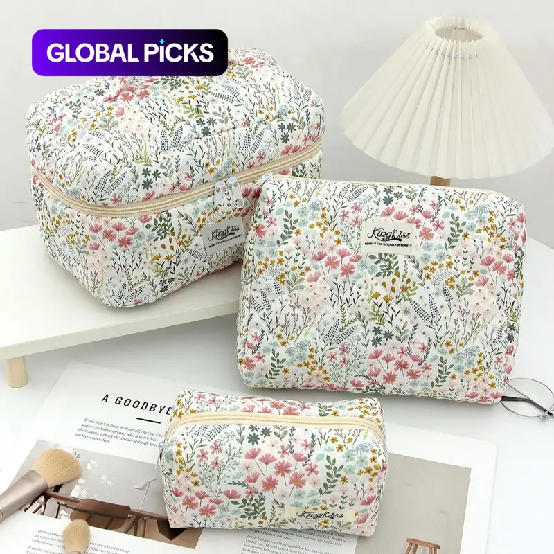 3-Piece Gingham Pattern Makeup Bag Set, Travel Accessory, Portable Travel  Makeup Bags Organizers Cosmetic Bag Organizer Pouch Multifunctional Storage  Bag For Women Clutch With Zipper Closure For Cosmetics,Brush,Skincare -  TikTok Shop