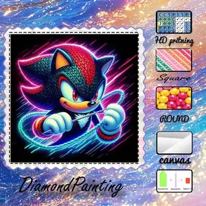 5D-DIY, high-grade velvet canvas, diamond art, diamond painting kit, cool and dynamic AB diamonds, fairy dust diamonds, crystal diamonds, perfect home decoration, handmade diamond art painting kit, special process diamond art kit.