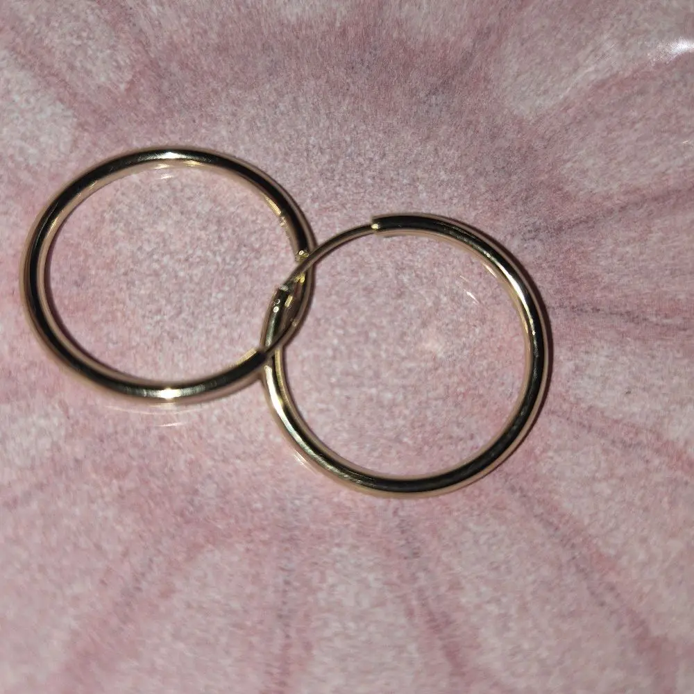14k Gold-Plated Hoop Earrings