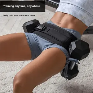 Pro Glute Activator Belt - 360° Hip Thrust Weighted Strap for Women/Men, Non-Slip Home Fitness Gear with 5 Resistance Levels (Squat Proof Design)