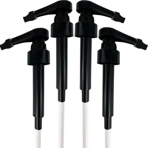 Syrup Pump for Monin 750ml Glass Bottle, Black Coffee Syrup Pump with Tip Cover Included (4)