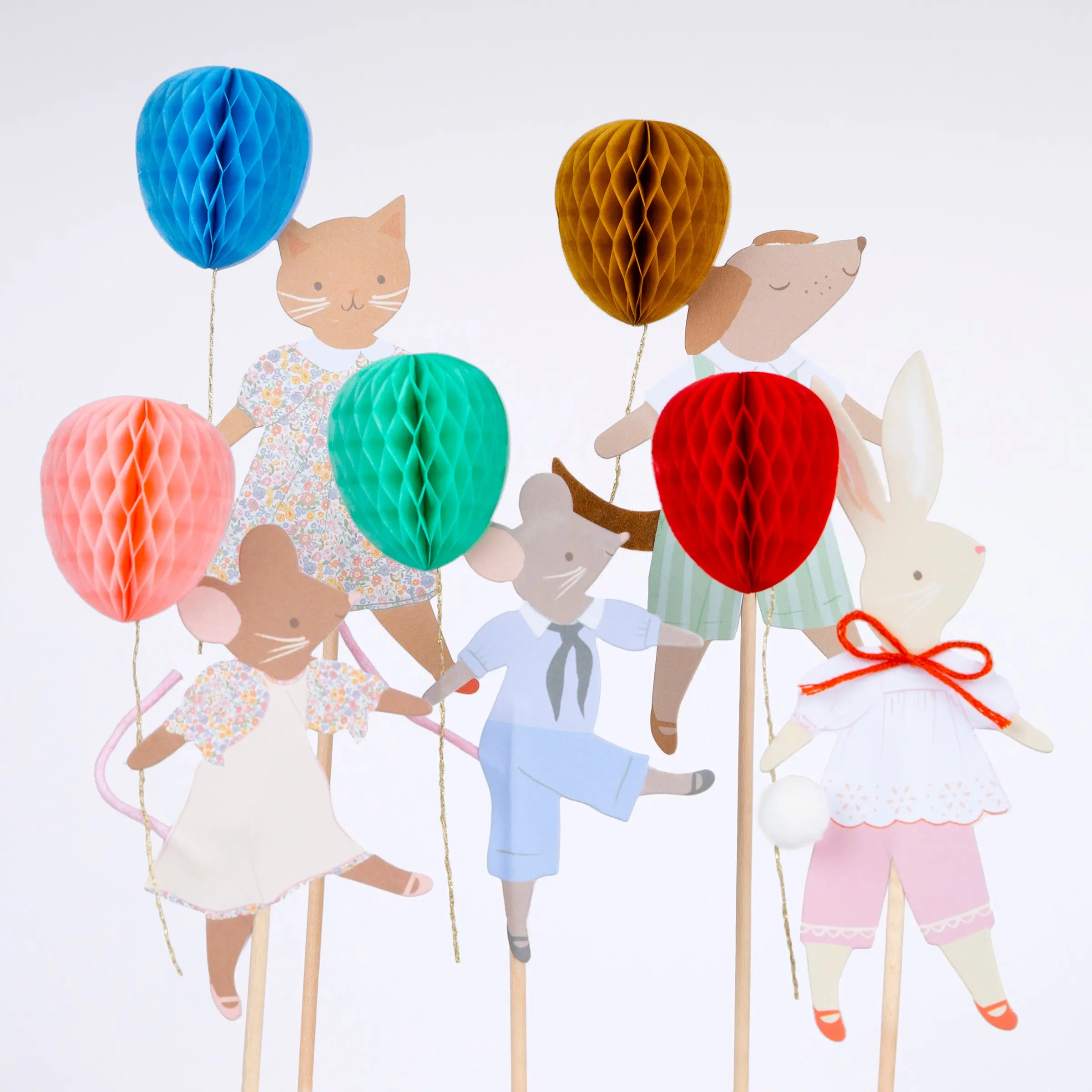 Animal Friends Cake Toppers (x 5)