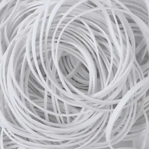 150 count White Rubber Band, Colorful Rubber Bands Size 33,  Elastic Band Loop Office Supplies, Suitable for Office School Home