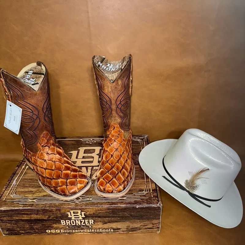 Pirarucu Exotic Cowboy boots