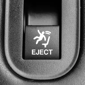 Eject Button Decal 2 PACK for Cars and Trucks, Vinyl Sticker, Car Interior Decor and Accessories