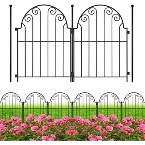 Decorative Garden Fence 20 Panels, No Dig Rustproof Metal Fencing 21ft Long  Barrier Border for , Garden Fencing for Outdoor Patio Lawn Yard Flower Bed