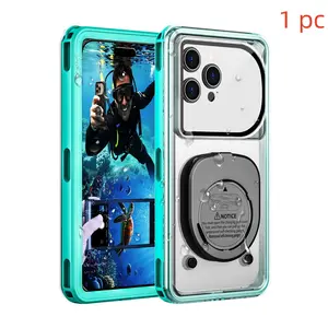Waterproof Phone Case Compatible with All Smartphones Up to 6.9 Inches, 15m Waterproof Protection for Swimming & Snorkeling