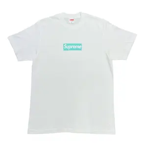 Supreme x Tiffany & Co. Box Logo Short Sleeve Tee Shirt White Tiffany Blue