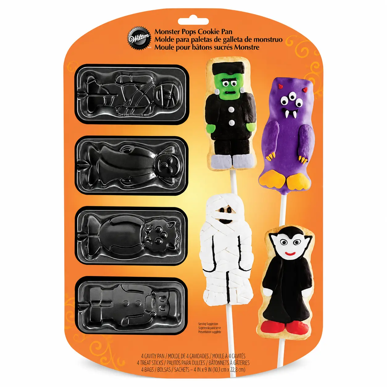 Retired Wilton Monster Pops Cookie Pan