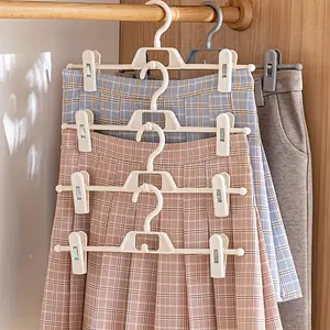 5pcs Creative Retractable Trouser Rack, Stacked Trousers Hanger, Trousers Clip, Storage Artifact, Household Traceless Clothes Hanger, Skirt Clip Hook, Rotatable, Telescopic and Adjustable Clothes Hanger, Space Saving Hanger
