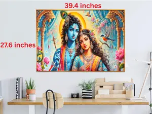 Radha Krishna Crystal Procelain