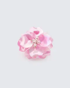 Signe Pink Sculpted Flower Ring