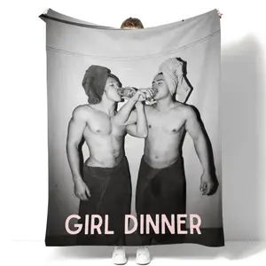Soft Funny Throw Blanket Hollanov Theme Heated Rivalry Characters Print Blanket, Soft Flannel Throw for Home, Office, Camping, Sofa and Bed, Gift for Fans---Warm Haven Textiles