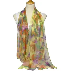 Scarfs for Women Lightweight Scarves Elegant Floral Pattern Sheer Scarfs Shawls Wraps