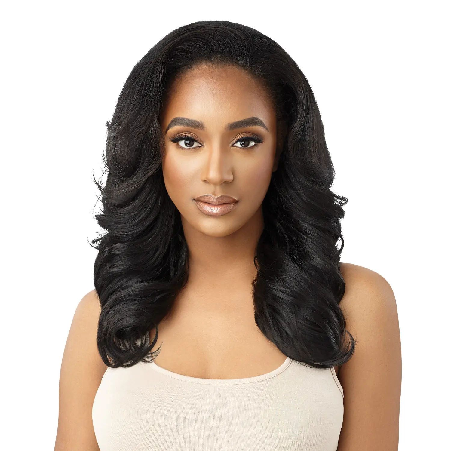 Outre Neesha H305 Half Wig - Synthetic Machine-Made Quick Weave Hair Extension, Fashion Accessory, Synthetic Wigs