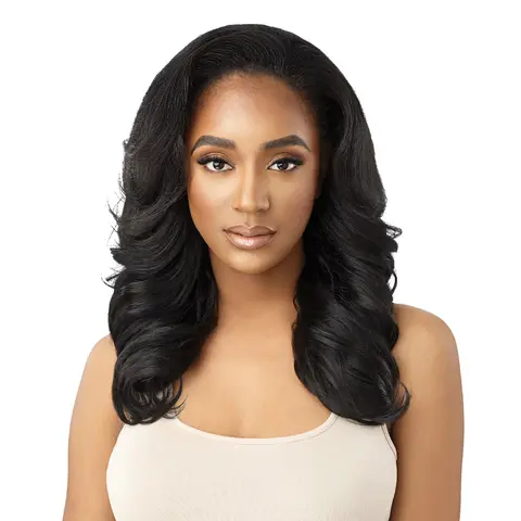 Outre Neesha H305 Half Wig - Synthetic Machine-Made Quick Weave Hair Extension, Fashion Accessory, Synthetic Wigs, Extension Hairpiece, Synthetic Extensions