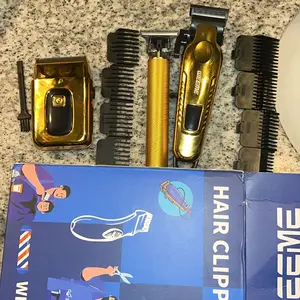 Men's Professional Electric Hair Trimmer Set, USB Charging, T-Shaped Blade Clipper, Shaver, Nose Hair Trimmer, Holiday Gift for Boyfriend