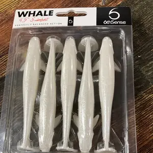 6th Sense Whale Swimbait 4.5" Pearl White