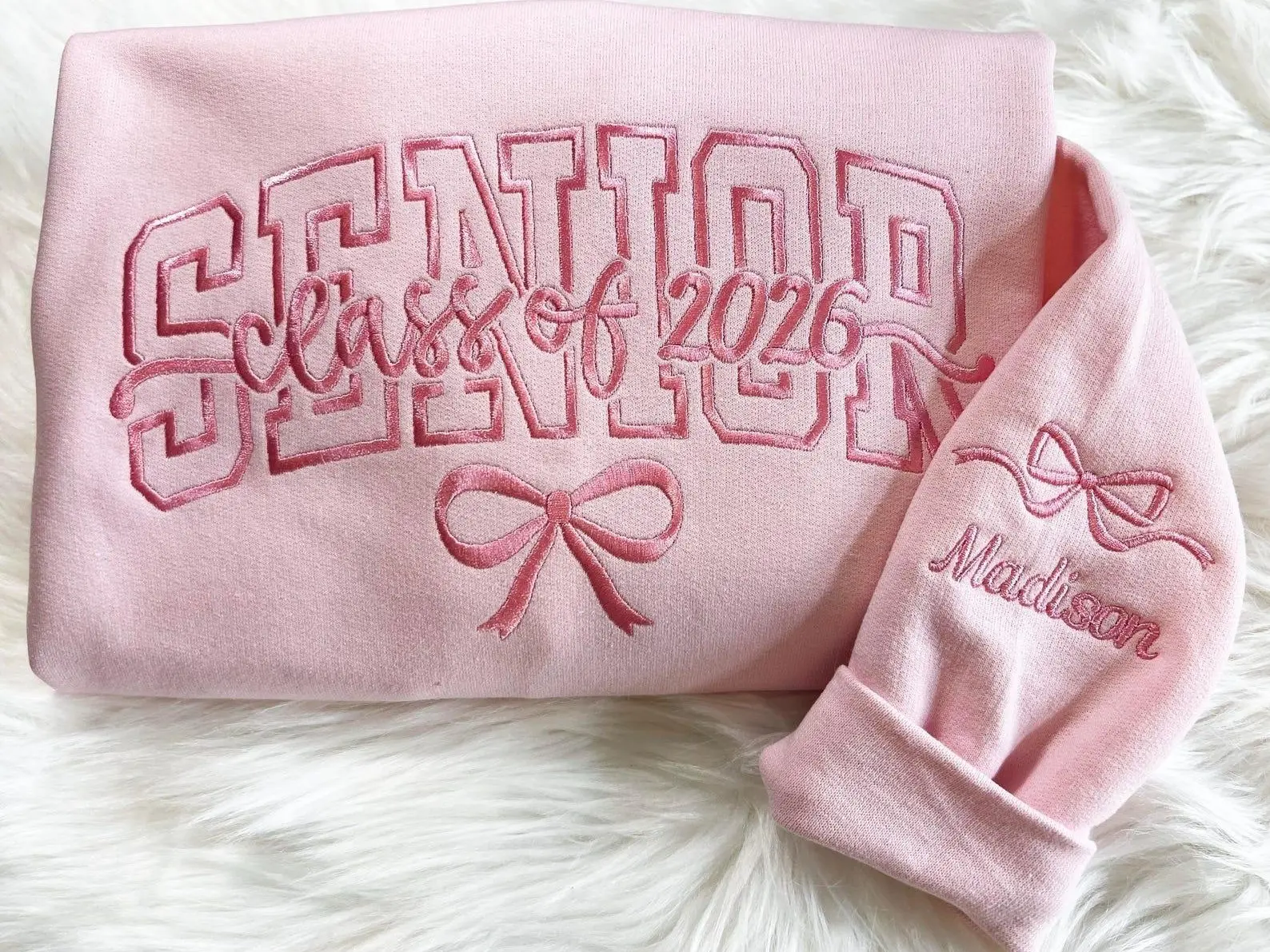Embroidered Senior Sweatshirt,Senior Sweatshirt,Senior Gift,Senior Night, Senior Hoodie,Senior 2026