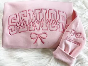 Embroidered Senior Sweatshirt,Senior Sweatshirt,Senior Gift,Senior Night, Senior Hoodie,Senior 2026