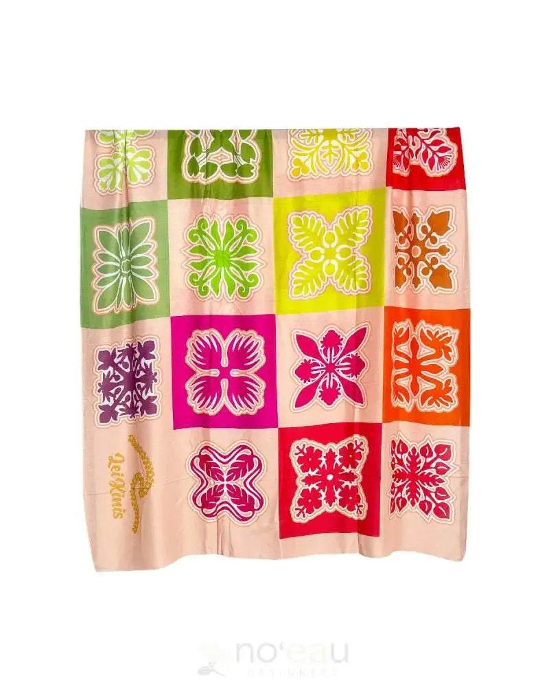 LEI KINIS - Hawaiian Quilt Rainbow Pareo