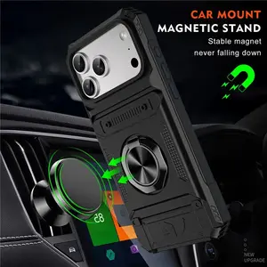 Car Mount Phone Case For iPhone 17 16 15 14 13 12 11 Pro Max Plus 17Air - Kickstand,   Rugged, Drop Shockproof - For iPhone Users - Suitable for Everyday Use - Perfect Gift for Tech Lovers