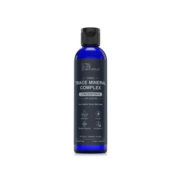Trace Mineral Complex – 8 oz (96 Servings) – 72+ Ionic Minerals Concentrate/Magnesium, Chloride, Boron, Potassium/Supports Hydration & Electrolyte Balance