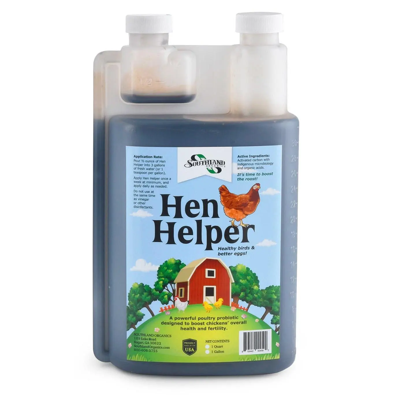 Hen Helper Probiotic and Electrolyte Liquid Supplement for Chickens