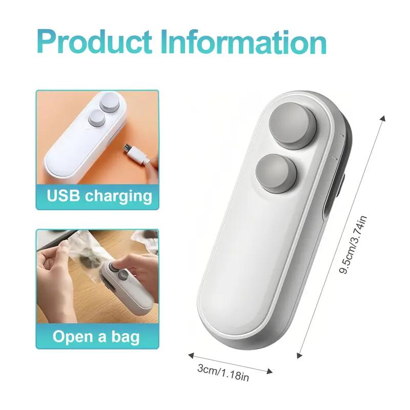 Portable Sealing Machine for Snacks & Potato Chips - Ideal for Unopened Packages - Easy Use & Efficient Sealing Solution