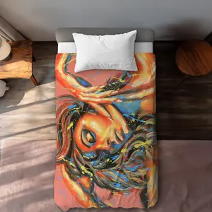 360 stand Contemporary Decorative Duvet Cover Set - Twin Extra Long, Breathable Bedroom Bedding Set, Machine Washable Bedding & Linens Textile, Breathable Duvet Set
