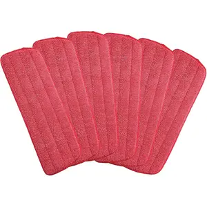 Microfiber Mop Pads for Wet/Dry Mop Pad Fit All Spray Mops (6 Pack)