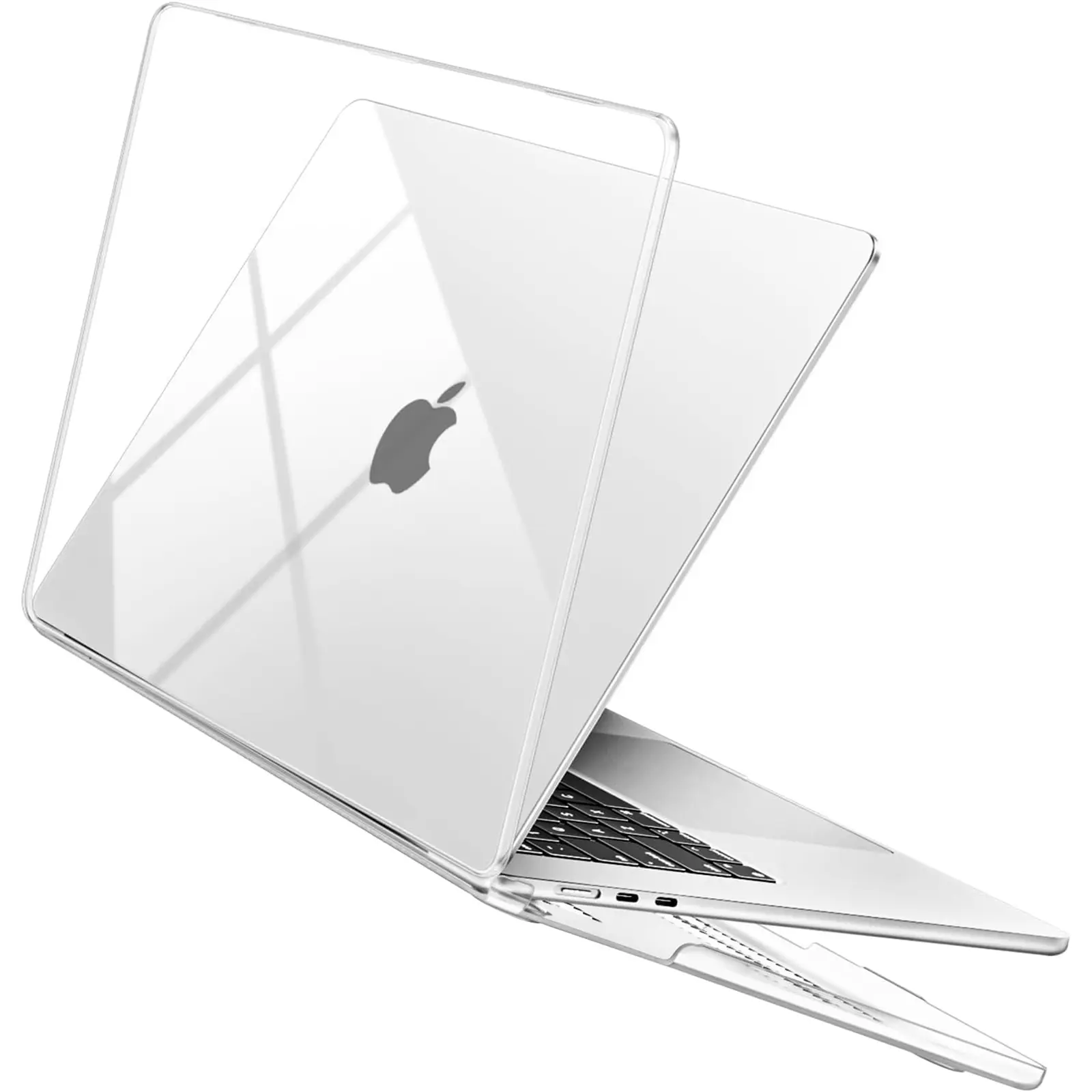 MOSISO Lightweight Water-Resistant Solid Flexible Plastic Hard Shell Laptop Case for 15-in MacBook Air (M5 2026, M4 2025, M3 2024, M2 2023, A3448, A3241, A3114, A2941) with Liquid Retina Display, Touch ID, Anti-Slip Bottom for School, Office
