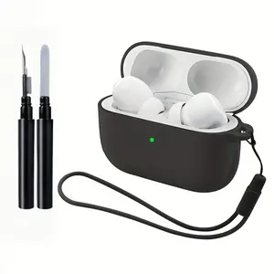 Twelve Colors for Pro 3 Protective Case, Soft Protective Case with Lanyard, Suitable for AirPod Pro 3rd Generation Charging Box, Travel Accessories, Anti-drop, Anti-scratch Protective Case, Earphone Protective Cover, Including Lanyard