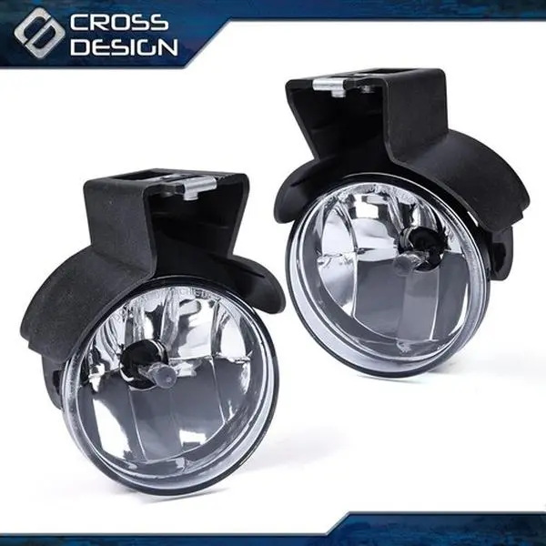 CROSSDESIGN Fog Lamp Lights with Bulb, Car Accessories, Accessories for Car, Auto Parts, Compatible with 1997-2000 Dodge Dakota & 1998-2000 Durango Pickup