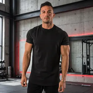 Slim Fit White and Black Tees Crewneck