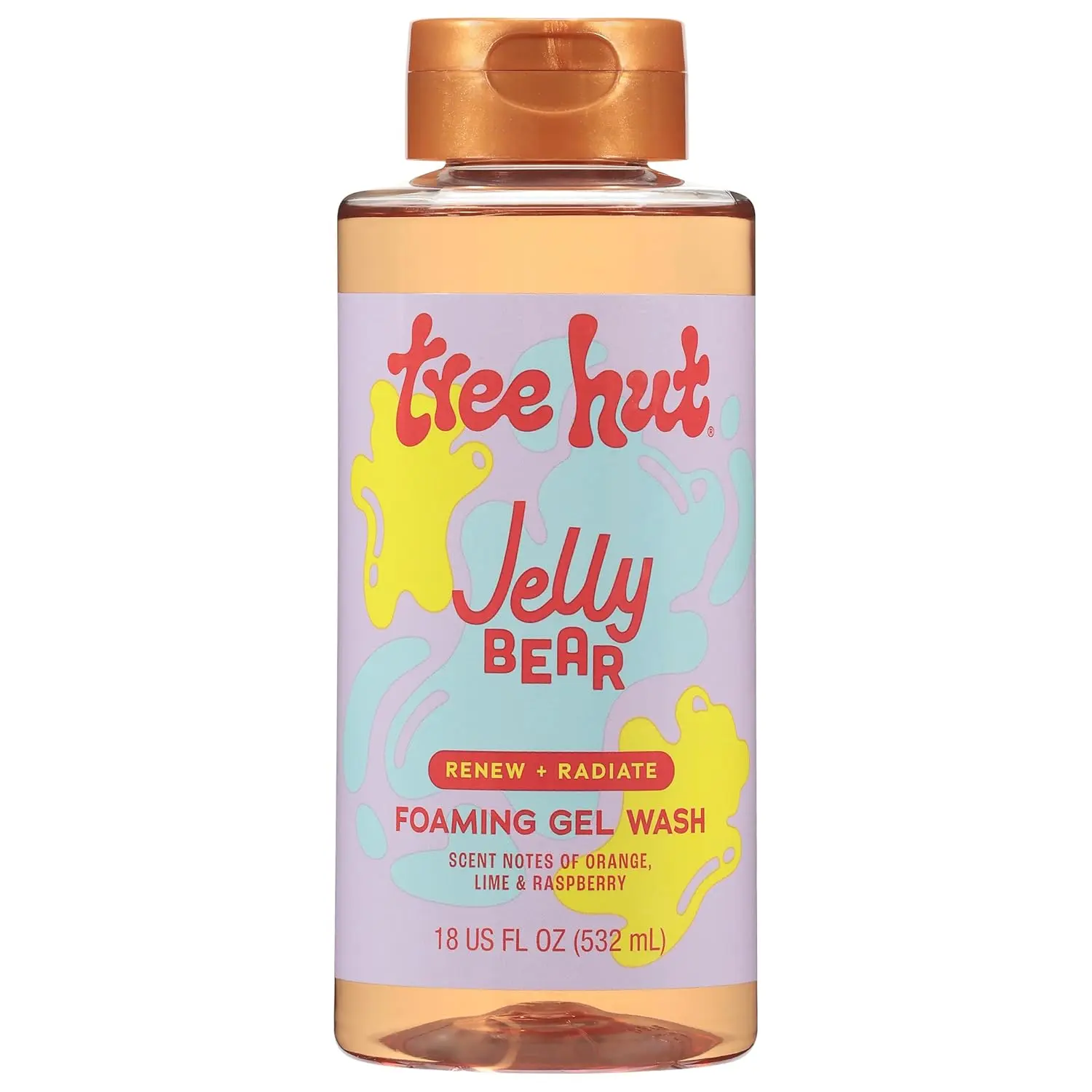 Tree Hut Jelly Bear Body Wash, Hydrating & Moisturizing Shower Gel with Shea Butter & Essential Oils, Soft Smooth Glowing Skin, Gentle Cleanser For All Skin Types, Self Care Gifts for Women, 18 Fl Oz