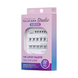 Falscara Studio Lash Palette - Delicate Light - 18 Natural Wisps