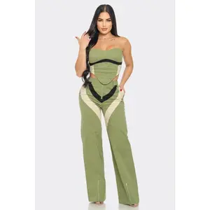 Olive Cream Pants