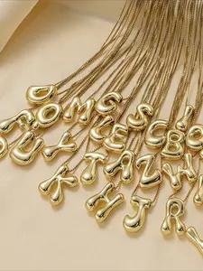 Creative Letter Pendant Necklace, Fashion Jewelry for Party, Daily Clothing Decor, Trendy All-match & Exquisite Jewelry for Birthday Gift