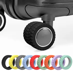 8pcs Silicone Luggage Wheel Covers - Durable Protection for Carry-On Spinner Wheels, Fits Most Suitcases, Secure Fit, Travel Accessory | Modern Luggage Covers | Flexible Wheel Covers