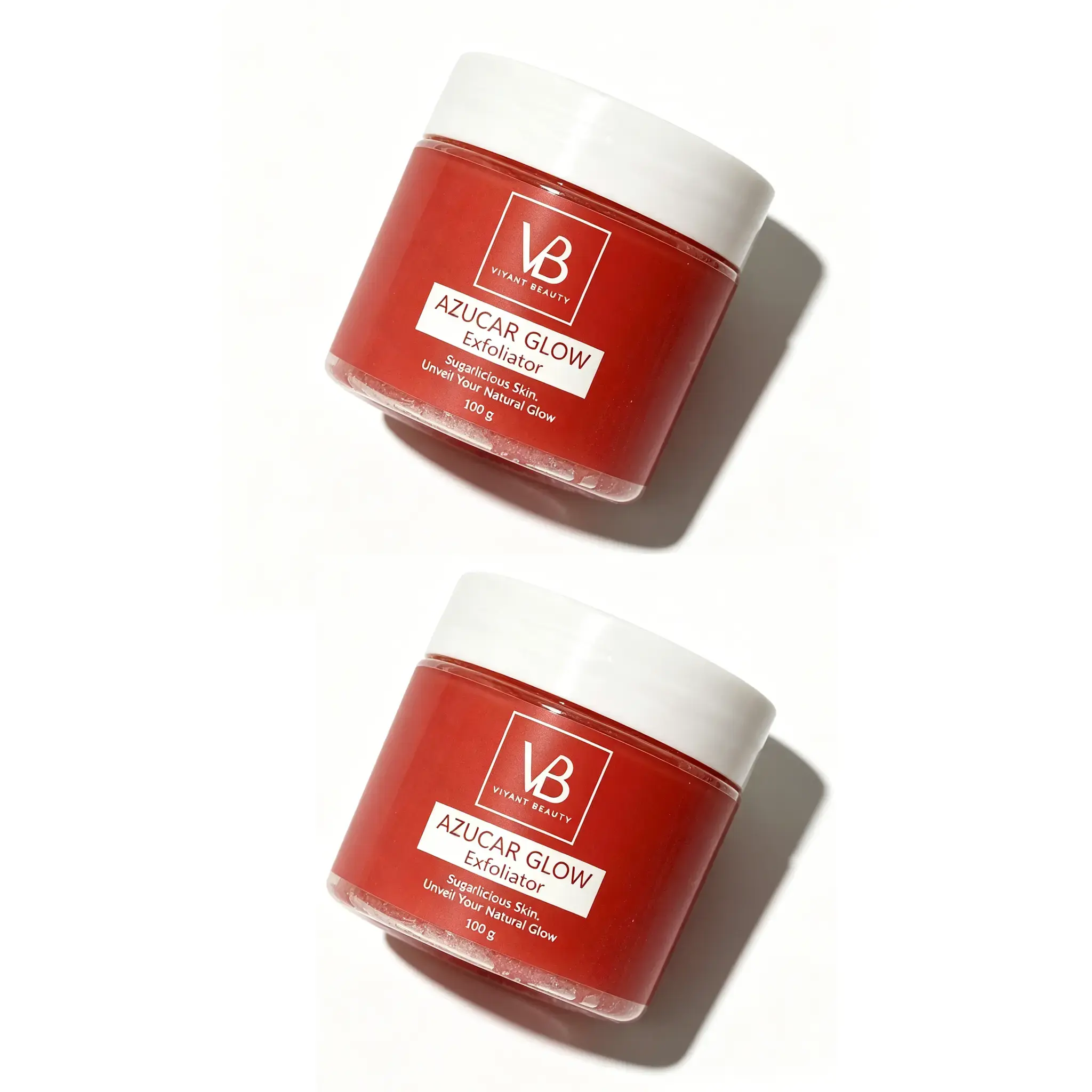 VB Azucar Glow Sugar Scrub I NaturalHydrating Facial Exfoliant, Deep Clean Pores& Boost Glow, Fix Dull Rough Skin in Minutes