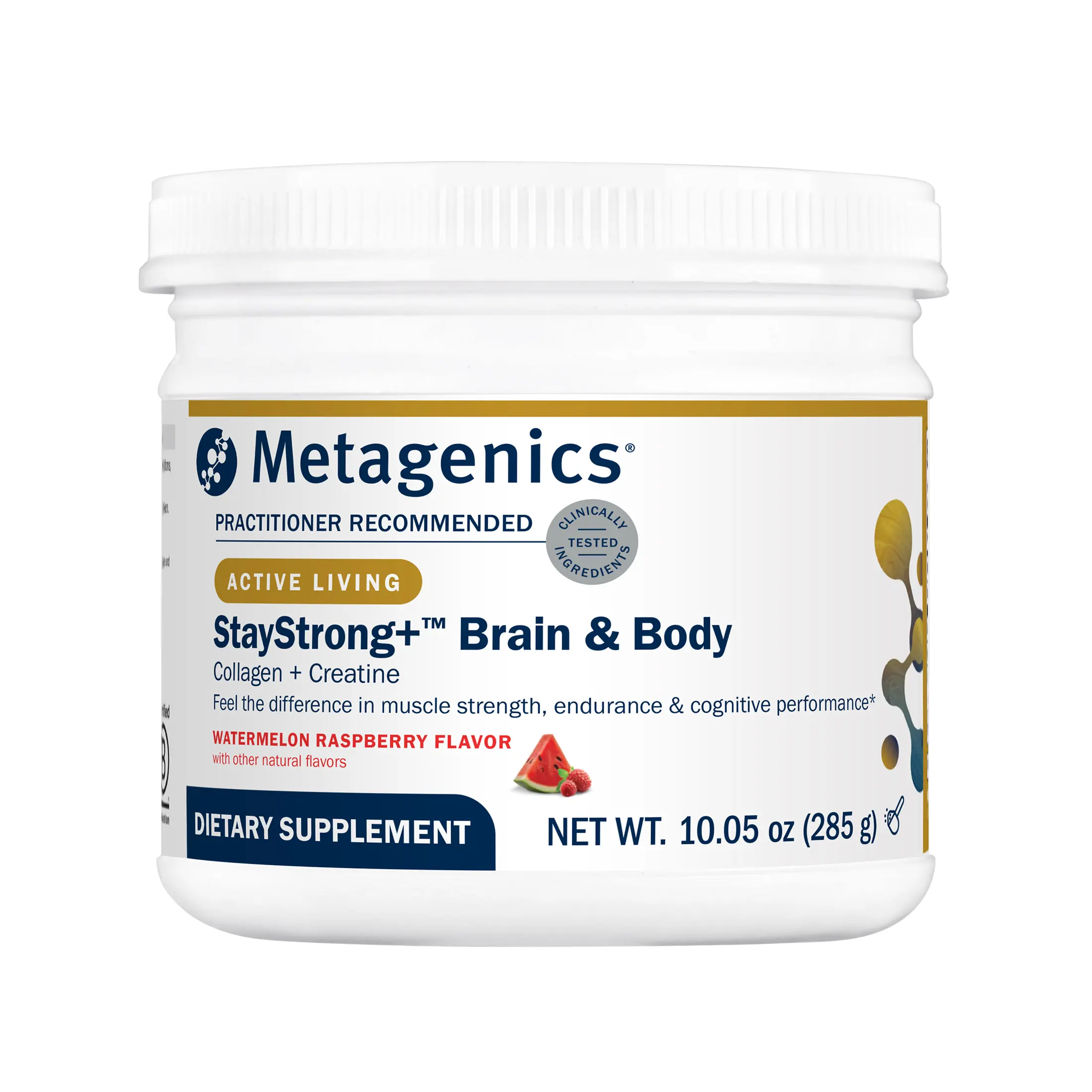 Metagenics StayStrong+ Brain & Body Powder - Watermelon Raspberry Flavor - 30 Servings