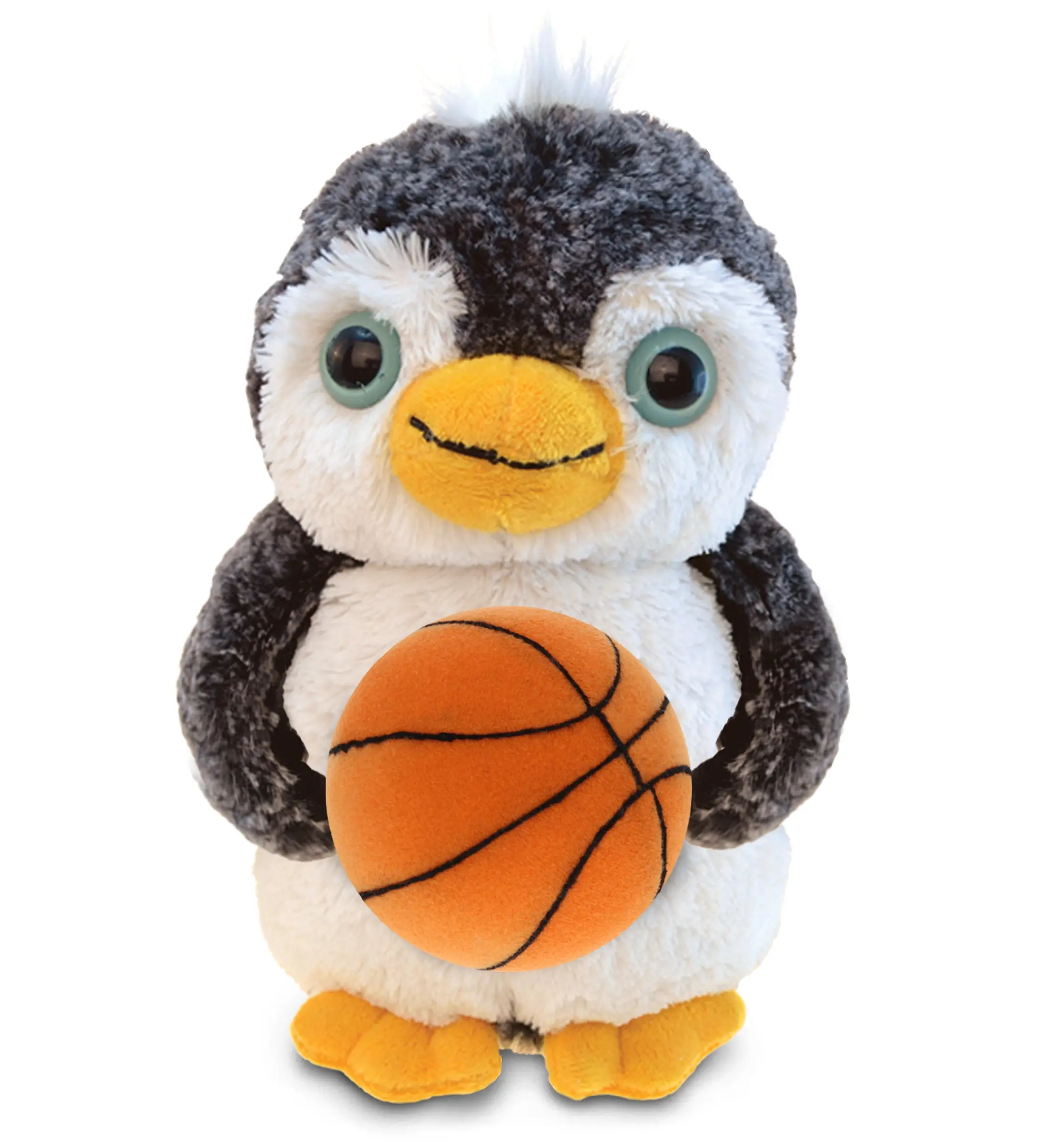 DOLLIBU Plush Basketball - Super-Soft Stuffed Toy with Fluffy Filling, Cute-Shaped Penguin Design Stuffed Toy for Kids, Cute-Shaped Stuffed Toys