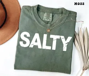 Salty Comfort Colors Tshirt - Trendy Beach Shirt - Summer Tee - Vacation Shirt - Preppy Clothes For Girls - Cute Summer Outfits For Women