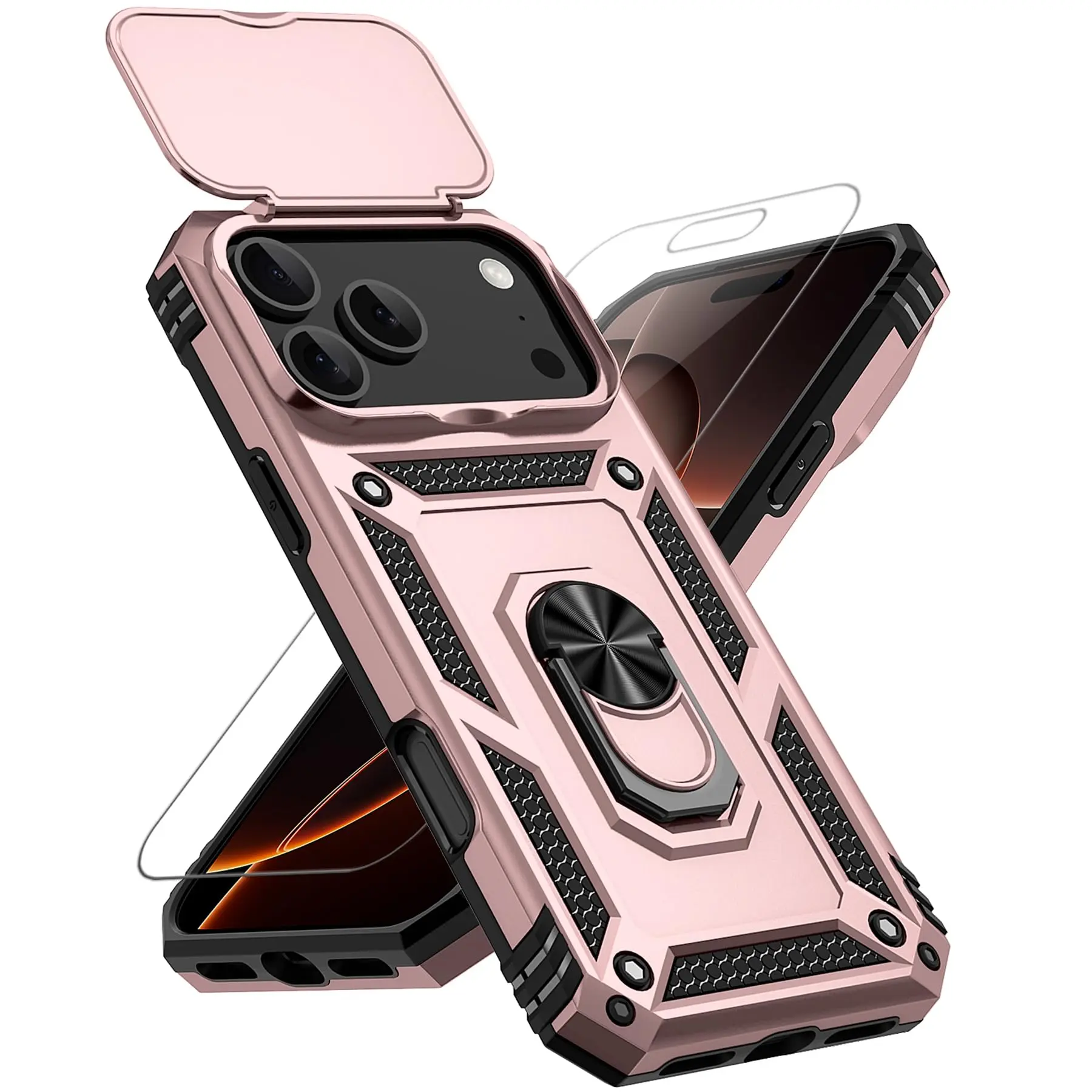 Rose Gold w/ Slide Camera 2nd gen. Military Grade