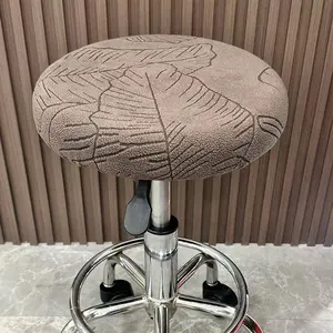 2pc Stretch Round Bar Stool Covers, Elastic Material, Fits Most Bar Chairs, Durable and Easy to Clean, Perfect for Home and Restaurant Use