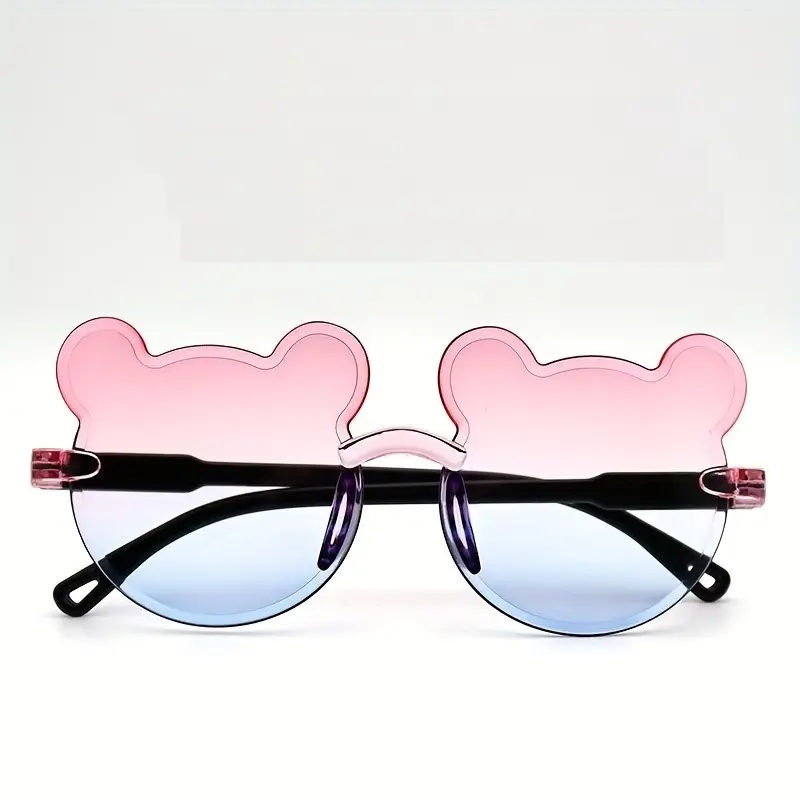 Bear Shape Sunglasses - In Multi shades with Plastic Frame