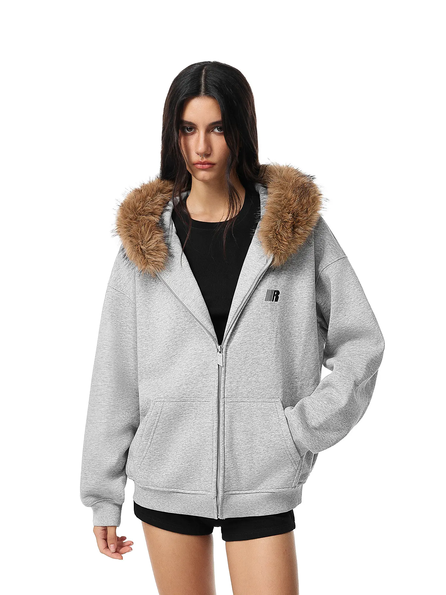 FDR Cloud Classic Unisex Hoodie Oversized | Slim Fit Zip-up